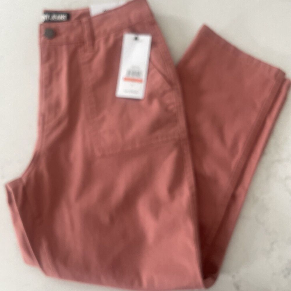 DKNY Women's 2 /26 Canyon Rose Slim Crop High Rise‎ Jeans Pants 24" Inseam NWT